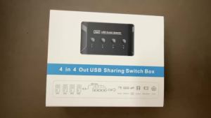 KVM Switch 4X4 USB 3.0 2.0 Switcher Selector Box 4 Port Sharing 4 Devices for Keyboard Mouse Scanner Printer Kvm Switch Hub