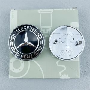 Applicable to Mercedes-Benz Front Bumper Car Logo New C- Class Class A Cla200 GLA CLS SLK Class B Restoration Black Car Logo