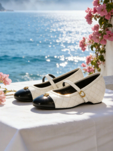 Josiny | Chanel-style Mary Jane Shoes Camellia High Heel Comfort