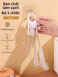 MRUN | Set of 5 Cleaning Brushes for Drinking Straws Teapots Bottles and Hard-to-Reach Places
