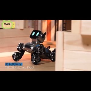 【Ready Stock】2.4G Eight Wheel Mechanical RC Stunt Dog RC AI Robot Dog Electric Remote Control Toy with Intelligent Stunt Drift Climbing Deformation and Advanced Gesture Sensing Features remote control toy children