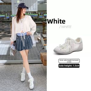 CAMEL | Inner Heightened Casual Retro White Shoes