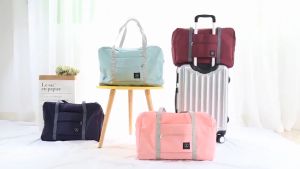 ☀️Life Core☀️ Large Capacity Travel Bag Waterproof Clothing Storage Folding Bag Nylon Bag Gym Bag