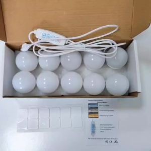 LED Light Paste Mirror Makeup Light Bulbs Makeup Mirror Vanity Led 5v 2A Light Bulbs Led Lamp USB Cosmetic Lighted Table10pcs