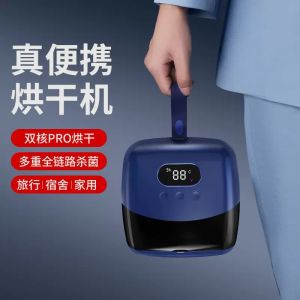 Portable Travel Dryer Small Home Clothes Drying Machine Foldable Dormitory Magic Tool Low Power Heat Pump Dryer with Protection