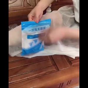 Disposable Plastic Long-Tube Foot Masks for Cracking Prevention