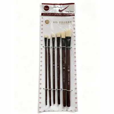 Professional Art Student Acrylic Paint Brush Set Hand-Painted Digital Oil Watercolor Flat Head Fan Shape Wall Painting Brushes