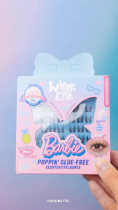 [GLAMFIX x BARBIE] GLAMFIX Wink Era Poppin Glue-Free Lash Clusters | BARBIE Collection Reusable False Eyelashes