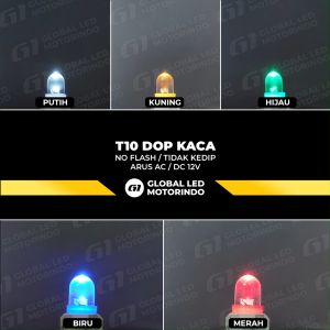 WERACE LED Sen Senja T10 Dop Kaca No Flash Tidak Kedip
