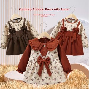 Princess Style Baby Girls Eating Apron Waterproof Polyester Fiber Autumn Winter Outfit Childrens Dinner Coat Dirt Resistant
