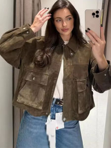 Women Leather Jacket 2025 New Spring Fashion Long Sleeve Zipper Coat Female High Street OuterwearLong Sleeve New Jackets 