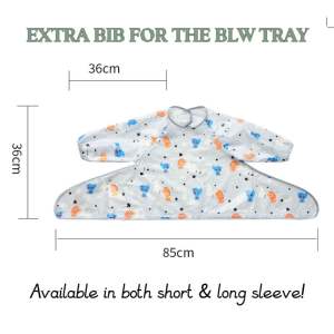 [BABY BOM BOM] Premium Waterproof BLW Baby Dining Tray Bib Chair Cover Weaning Mat
