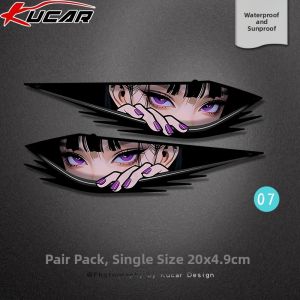 KUCAR | Anime Eyes Waterproof Reflective Scratch Conceal Sticker