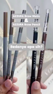AZZURA Eyebrow Pencil Natural Look Eyebrow Matic Pensil Alis Longlasting Creamy Texture