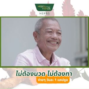 (พร้อมส่ง) Happy Trends Herbs ดูแล ฟื้นฟูไข้ข้อ กระดูก ปวดกล้ามเนื้อตามร่างกาย 1 กระปุก