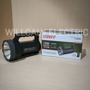 Senter cas Luby L-2699 15W senter jumbo plus Emergency rechargeable putih