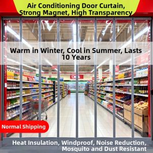 QHRUBBER | Magnetic Insulated Transparent PVC Door Curtain