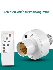 Giá Đỡ Đèn LED Thông Minh Hồng Ngoại E27 Có Công Tắc Hẹn Giờ Điều Khiển Từ Xa IR Có Thể Chuyển Đổi Cho Đèn LED Âm Trần Chiếu Sáng Treo AC85-265V