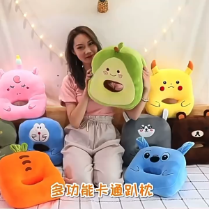 Lunch Break Pillow Home Living Office Nap Sleeping Pillow Hand Warmer Cushion Sofa Chair Cute Soft Plush Travel Gift