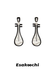 Esakoochi Original Design High-End Pipa Earrings New Chinese Style Ancient Trendy Drop Earrings Fashionable Jewelry Accessories