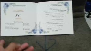 undangan pernikahan (isi 50 pcs) nikah sunat karton bc 150 gsm unap13