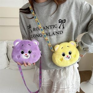 Care Bears Kawaii Bag Women Cartoon Plush Shoulder Bag for Women New Crossbody Bag Small Phone&Purse Bag