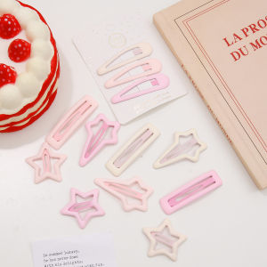 1 รูปหยดน้ำ 1 ชมพูรูป สีเหลี่ยม พืช 1 ส่วน 24 ซม ขนาด ล่างสี เครื่องประดับ ที่ติดผมแฟชั่น