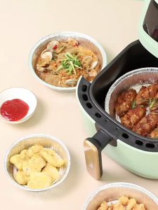 【SG】(20PCS) Air fryer special tin foil tray box barbecue oven baking tin foil bowl household food grade aluminum foil box tin foil bowl