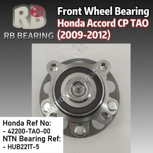 Honda Accord CP TAO Accord TA0 Rear Wheel Hub Bearing Left / Right ( 42200-TA0-00 / HUB221T-5 / 42200-TAO-00 )