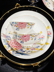 JINGDITAOCI | High-end Elegant Bone China Dinnerware Set