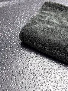 ของแท้ ผ้าไมโครไฟเบอร์ไร้ขอบ เกรดพรีเมียม 1200G เช็ดรถ ปาดเดียวแห้ง ไม่เป็นขุ่ย ไม่ทิ้งคราบน้ำ