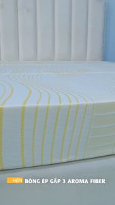 Nệm Bông Ép AROMA Fiber gấp 3 Dày 5cm Đủ Size – Kháng khuẩn kháng cháy nâng đỡ và bảo vệ cột sống thoáng mát êm ái. Bảo hành 10 năm