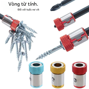 1/4 Inch Vòng Nam Châm Vít Giá Đỡ Chữ Thập Phillips Mạnh Từ Tính Có Thể Tháo Rời Bộ Chuyển Đổi Công Cụ Điện Phụ Kiện