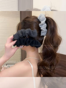 NING ZHOU | Ruffled Polka Dots Hair Clamp Bananclip High End 2026 New