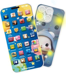 Telephone Music Toy Baby Multifunctional Sound Machine Kids Infant USB Charging Early Learning Educational Mobile Phone Gift