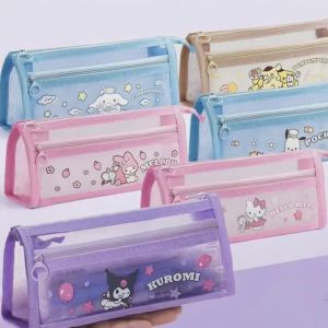 【SSRN】Cartoon Pencil Bag Large Capacity Pencil Case Double Zipper Pen Bag Student Stationery Storage Pencil Case #BK0233#