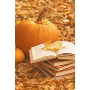 Fall Pumpkin Canvas Wall Art Maple Leaf Harvest Print Poster Farmhouse Decor Painting for Entryway Living Room Thanksgiving Gift