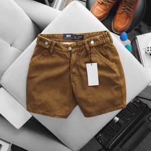 Quần Đùi kaki jean Nam ống rộng trên gối cotton siêu chất