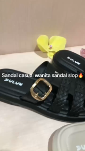 Sandal casual wanita sandal slop karet wanita terbaru Dulux 676 B size (36-40)