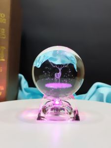 Creative Crystal Ball Desktop Ornaments Luminous Rose Birthday Gifts for Girls And Male Friends Modern Simplicity Handmade Gifts
