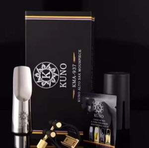 KUNO Alto Saxophone Metal  Mouthpiece Tip Opening(2.03mm-2.17mm) High Baffle  Professional Metal Mouthpiece Saxophone Accessory