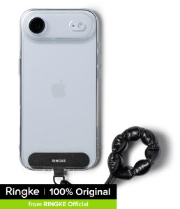 Ringke Holder Link Puffer Finger Strap – Plush Finger Strap & Durable Phone Tag Universal Fit for Smartphones Hands-Free Secure Grip