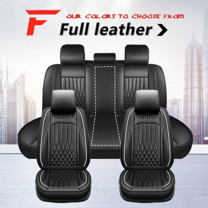 5 seat car leather seat cover car seat protector for mitsubishi mirage hyundai starex toyota vios mitsubishi adventure honda civic