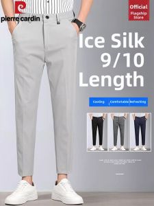 Pierre Cardin | Quần Tây Mỏng Kẻ Sọc Kinh Doanh Dạo Phố Dài 9/10