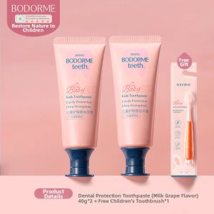 bodorme | Bedme Childrens Fluoride Toothpaste For Ages 3-12 Fluorine Teeth Replacement Period Oraflu Baby Special Toothpaste 130g