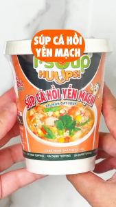 Súp Cá Hồi Yến Mạch Ăn Liền ISOUP HUUPS - Súp Ăn Liền Sấy Thăng Hoa