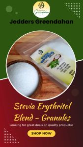 Greendahan Stevia Blend (Erythritol) Granules: A 2x Sugar Sweetness Alternative