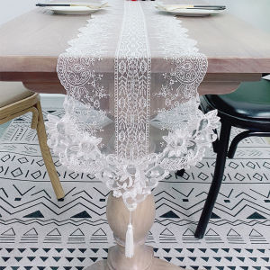 Princess Style Fringed Table Runner/Decorative Cloth