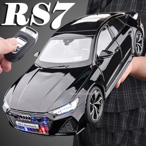 1:18 Scale RS7 Rolls-royce Phantom Car Toy Models Alloy Diecast Shock Absorption Doors Opened Sound Light for Adults Kids Gifts