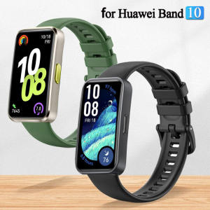 สายนาฬิกา สำหรับ Huawei Band 10 สายรัดซิลิโคนกีฬาสำหรับนาฬิกา พร้อมเคส สำหรับ huawei Band 8 9 10 สายนาฬิกาสำรอง